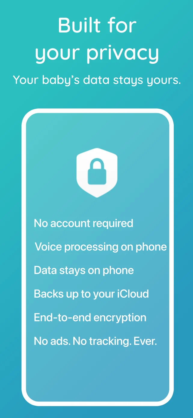 Nubo app screenshot: Privacy controls